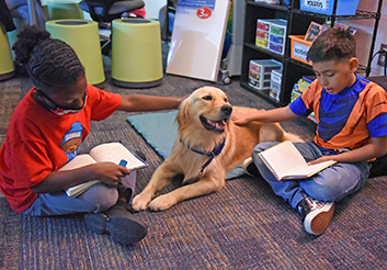  Walker ES implements first campus comfort dog in Texas